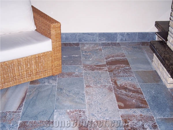 Marpa Quartzite Floor Tiles, Spain Brown Quartzite