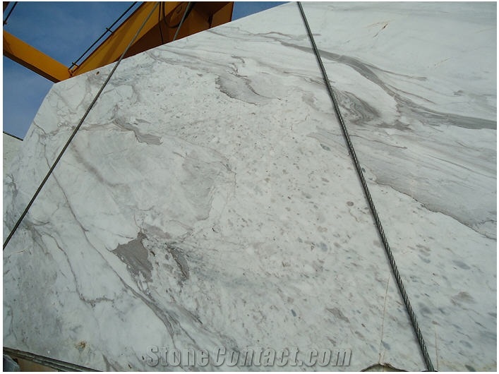 Volakas Semi White Marble Slabs, Greece Grey Marble