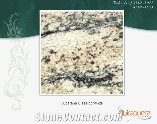 Juparana Classico White Granite Slabs, Brazil White Granite