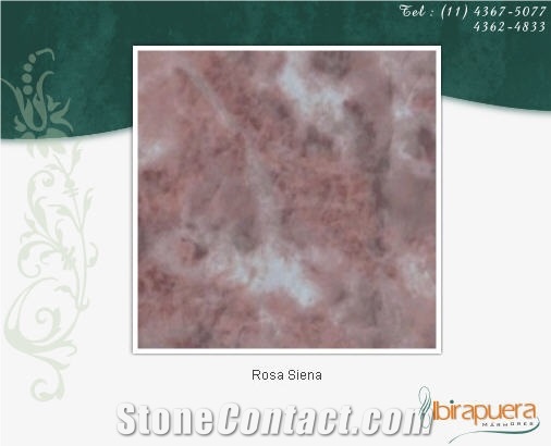 Rosa Siena Marble Slabs, Brazil Red Marble