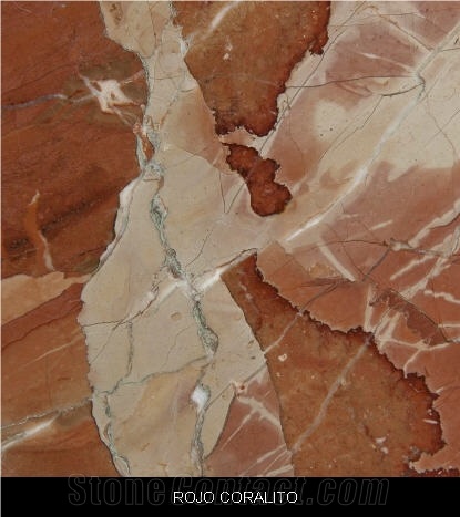 Rojo Coralito Marble Slabs, Spain Red Marble