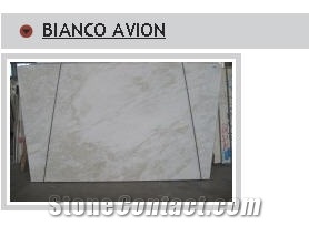 Bianco Avion Marble Slabs, Italy White Marble