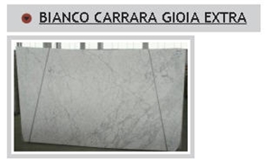 Bianco Carrara Gioia Extra White Marble Slabs