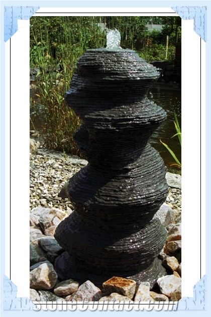 Water Feature Fountains, Black Basalt Water Features
