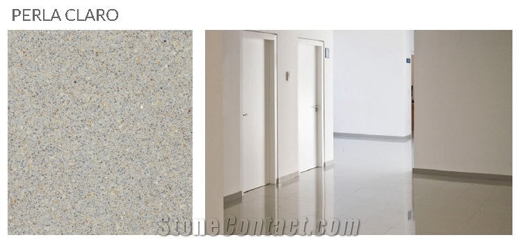 Perla Claro Compact Marmol Floor Tiles