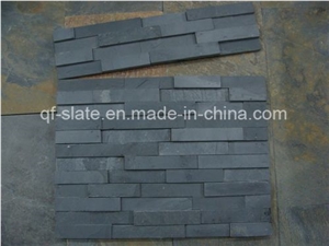 Slate, Culture Stone,walling Stone,Black Slate, Jiujiang Black Slate Cultured Stone