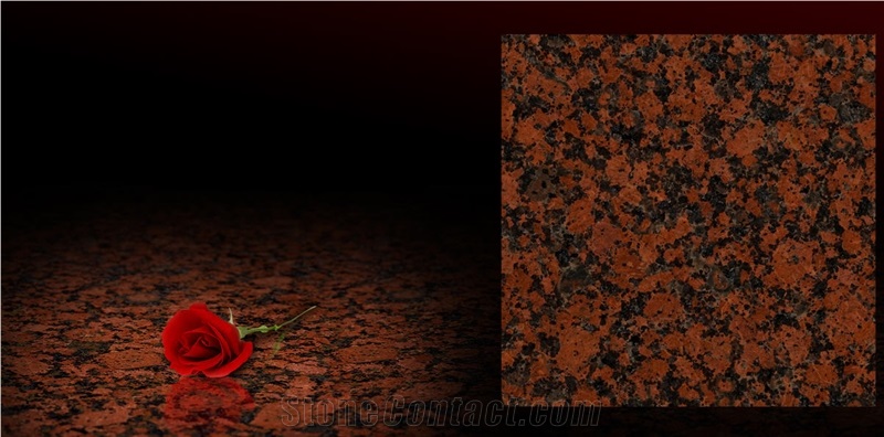 Karelia Red Granite Slabs, Finland Red Granite
