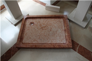 Marble Shower Tray, Rosso Magnaboschi Red Marble