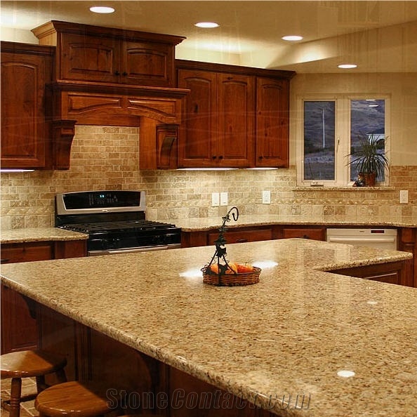 Kitchen Countertop, G682 Yellow Granite