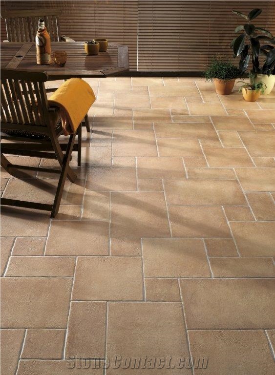 Opus Pattern Limestone Tiles from France - StoneContact.com