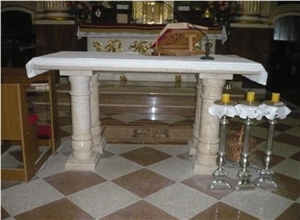 Baptismal Fonts, Yellow Marble Furniture