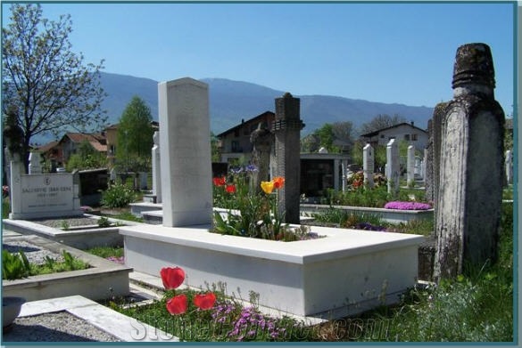 White Marble Monuments, Tombstones, Sivec AB White Marble