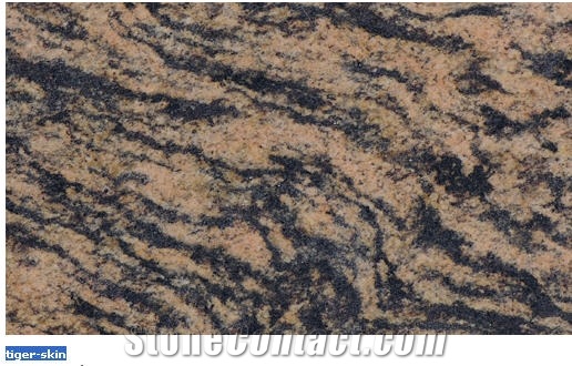 Tiger Skin Granite Slabs & Tiles, India Pink Granite