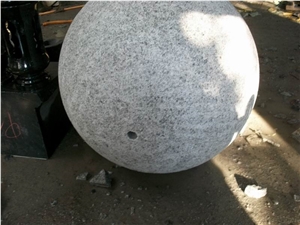 Granite Sphere Ball for Fountain, G603 Grey Granite Sphere Ball