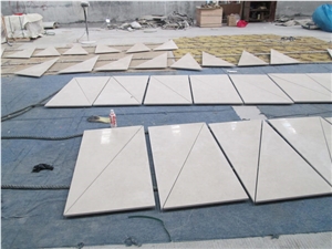 Gohare Triangle Tiles, Sarhak Beige, Gohare Beige Limestone Tiles