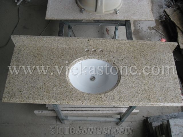 G682 Granite Countertop, G682 Yellow Granite Bath Tops
