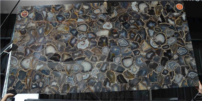 Brown Agate Semiprecious Stone Slabs & Tiles