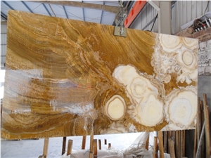 China Onyx Slabs, China Brown Onyx