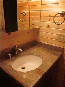 Brazilian Dream Quartzite- Wild Dream Quartzite Bathroom Vanity Top, Wild Dream Green Quartzite Bathroom Vanity Top