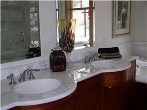 Calcutta Gold Marble Vanity Top, Calcutta Supreme Marble Bathroom Top, Calcutta Gold White Marble Bathroom Top