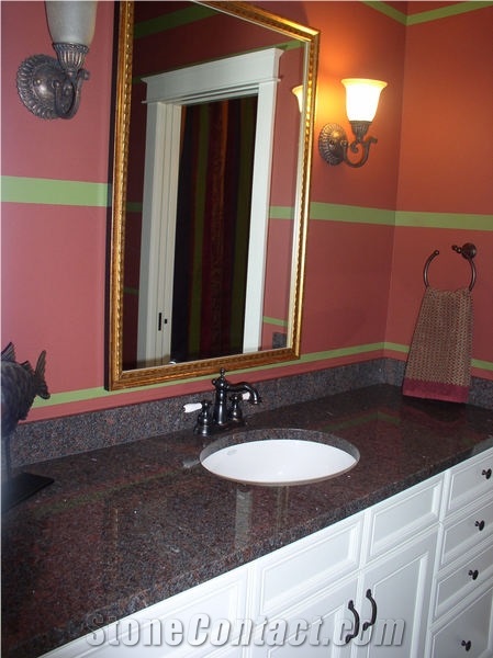 Dakota Mahogany Granite Vanity Top Brown Granite From United