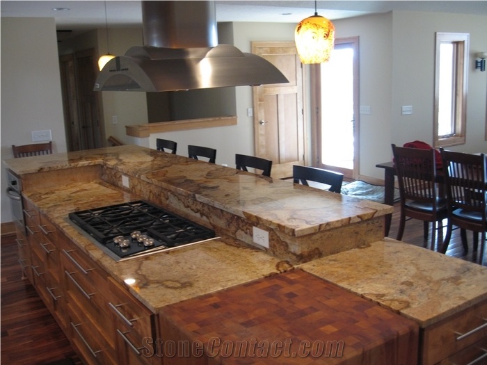 Juparana Exotica Granite Countertop Juparana Exotica Granite Island Top Juparana Exotica Beige Granite Countertop From United States Stonecontact Com