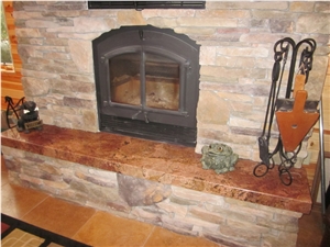 Sucuri Bordeaux Granite Fireplace Hearth