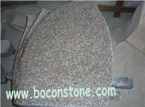 G664 Luoyuan Red Granite Monument,tombstone,Chinese Red Color, European Style, Russian Style