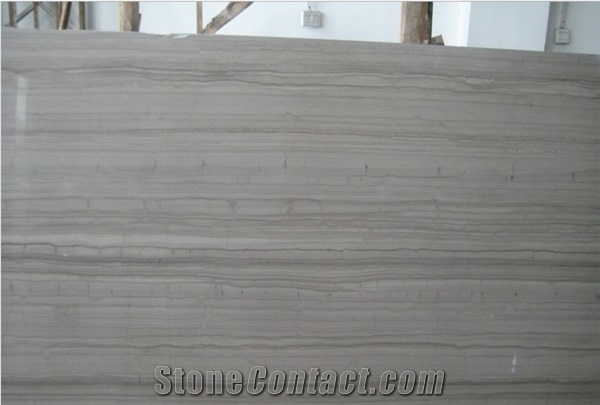 Grey Wooden Grain Marble Polished Tiles and Slabs