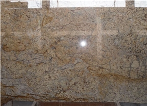 Polished Golden Crystal Granite Slab,tile