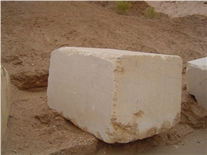 Cream Marble Blocks, Iran Beige Marble