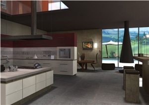 Pietra Serena Sandstone Kitchen Design, Kitchen Top, Flooring, Pietra Serena Grey Sandstone Kitchen Design
