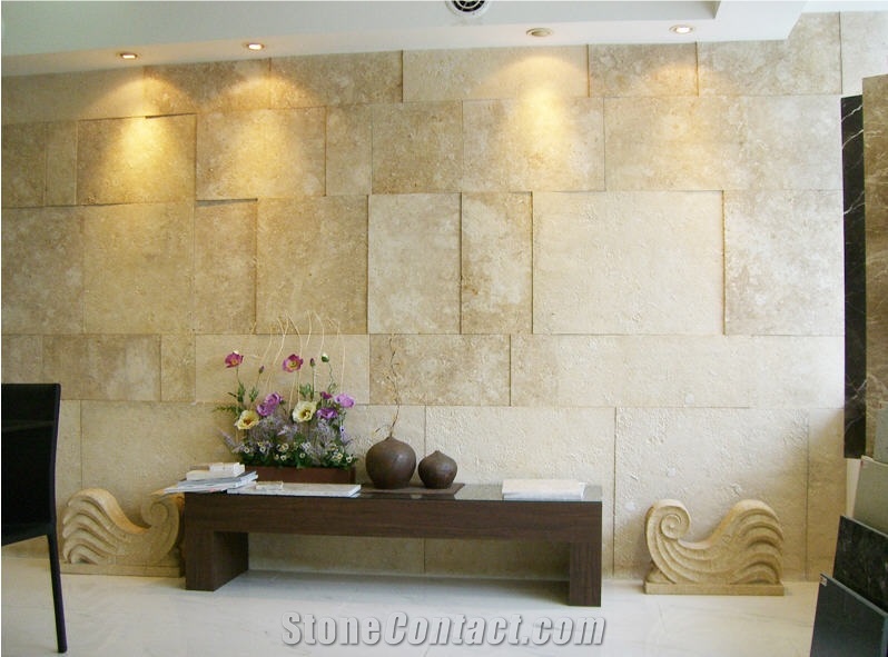 Terra Di Siena Sandstone Wall Tiles, Italy Yellow Sandstone