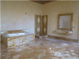 Giallo Siena Medio Marble Bathroom Design, Giallo Siena Medio Yellow Marble Bathroom Design