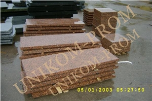 Emeljanov Granite Wall Tiles, Ukraine Red Granite