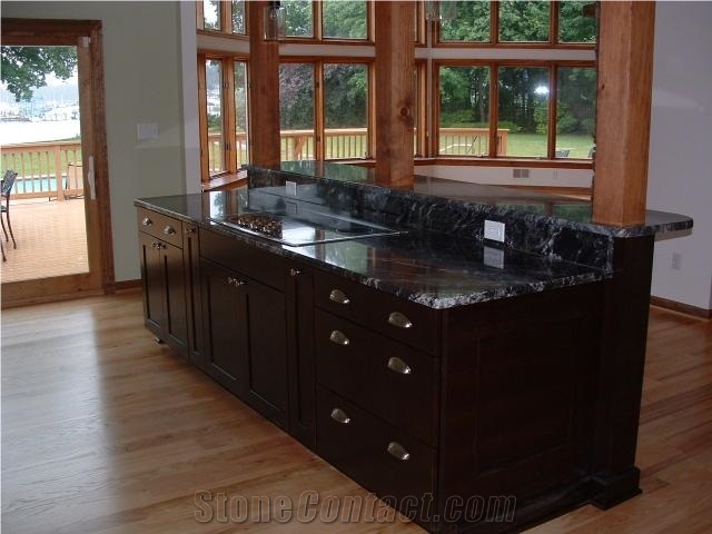 Black Forest Gold Granite Kitchen Countertop