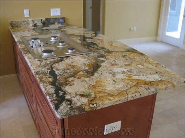 Antique Persa Gold Granite Countertop Antique Persa Gold Yellow
