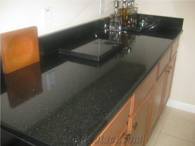 Black Galaxy Granite Kitchen Countertops From United States