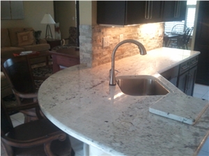 Branco Ceara Granite Kitchen Countertop, Branco Ceara White Granite Kitchen Countertops