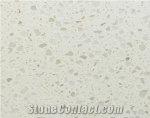 White Grain Quartz Stone Surface