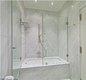 Dionissos Pentelikon White Marble Bathroom Design
