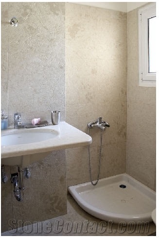 Vratza Beige Limestone Bathroom Wall Tiles Design From Greece Limestone Bathroom Wall Tiles Design