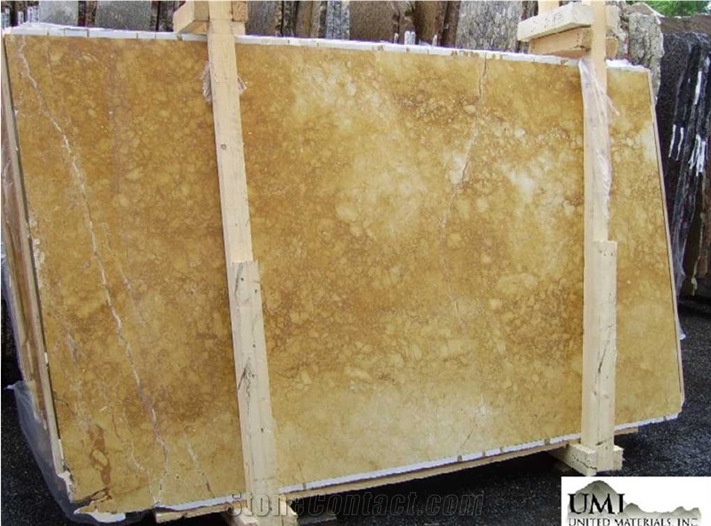 Amber Gold Marble Slabs, Turkey Yellow Marble