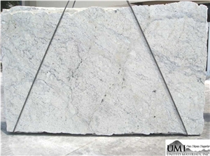 Bianco Romano Granite 3cm Slabs, Brazil White Granite