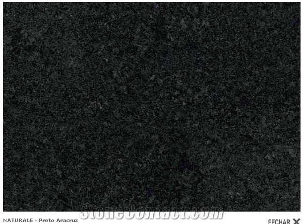 Preto Aracruz Granite Slabs, Brazil Black Granite