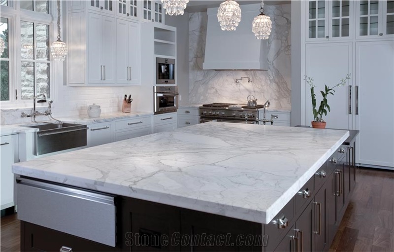 Calacatta Gold Marble Kitchen Countertop Calacatta Gold White