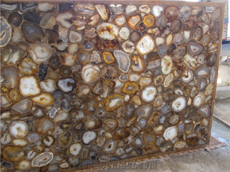 Agate Semiprecious Stone Slabs