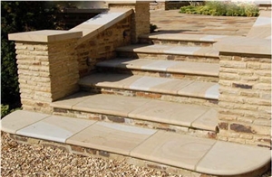 Sandstone Deck Stairs, Steps, Penrith Sandstone Deck Stairs