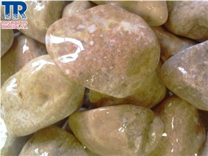 Rosa Zarci Limestone Pebble Stone, Pink Limestone Pebble