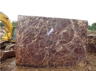 Rosso Red Queen Marble Block